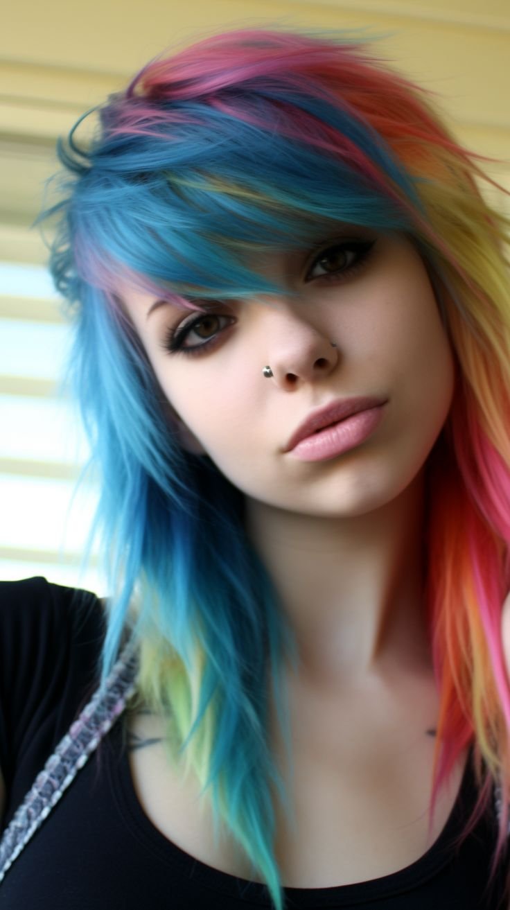 Rainbow Scene Hairstyle