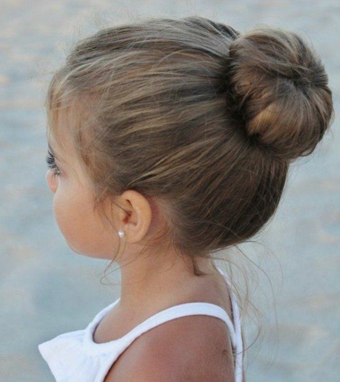 Bow Bun Easter Hair style
