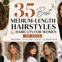 20 Best Medium-Length Hairstyles & Haircuts for Women in 2026